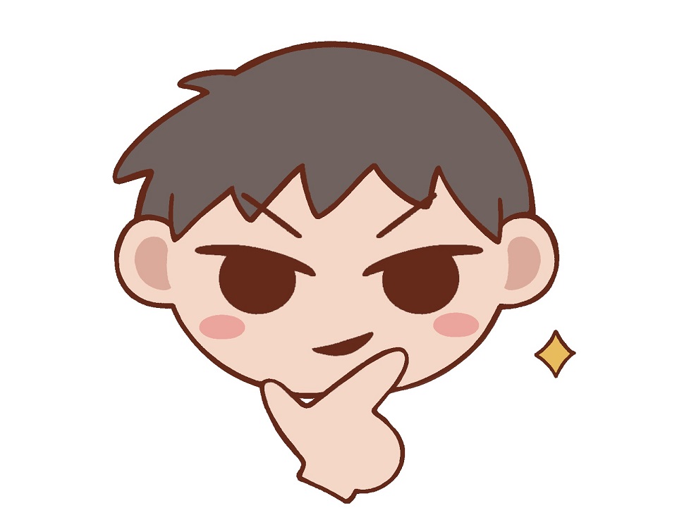 頭が冴えている少年の画像