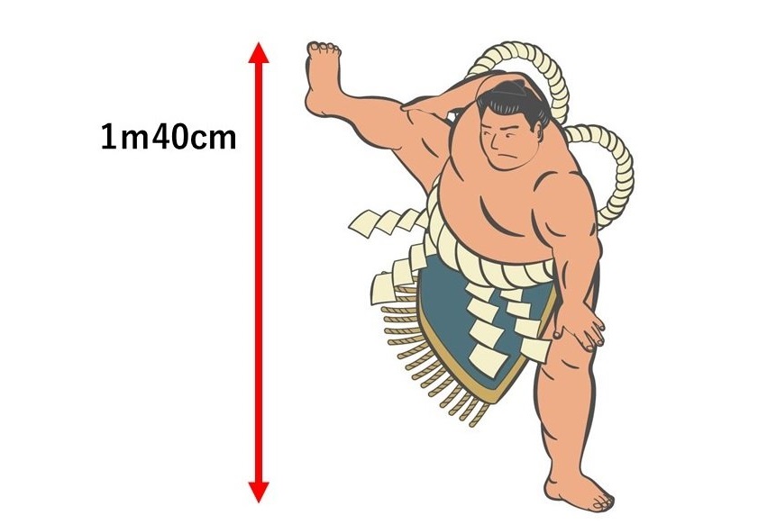 四股を踏んでいる相撲取りの画像