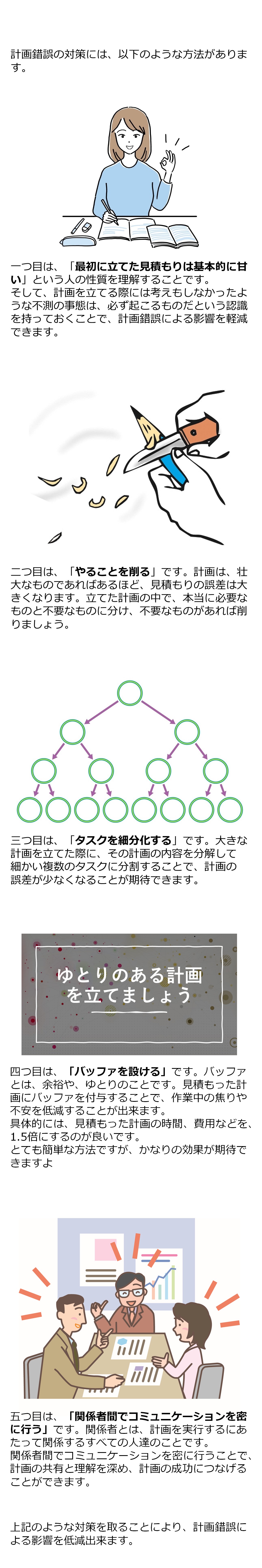 計画錯誤の対策方法