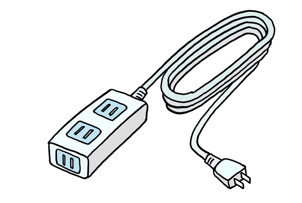 柔軟性のある電源タップ