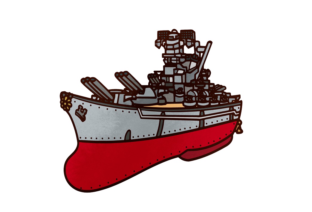 大きな戦艦